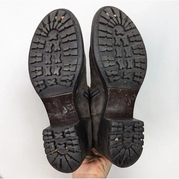 Alberto Fermani Brown Suede Leather Moto Motorcycle Riding Boots sz. US 8 EU 38 - Picture 15 of 16